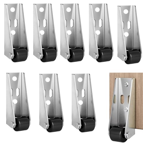 Serplex® 8Pcs 2.68 Inch Heavy Duty Rigid Caster Wheels for Wooden Doors, 360° Smooth Mobility, Silent Precision Bearings, Side Mount Design, Anti-Sagging Support, for Home & Commercial Use Serplex® 8Pcs 2.68 Inch Heavy Duty Rigid Caster Wheels for Wooden Doors, 360° Smooth Mobility, Silent Precision Bearings, Side Mount Design, Anti-Sagging Support, for Home & Commercial Use